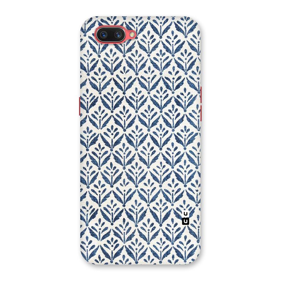 Blue Leaf Back Case for Oppo A3s