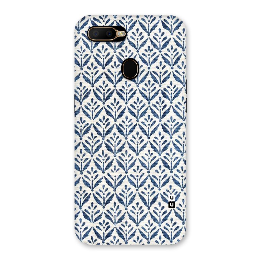 Blue Leaf Back Case for Oppo A5s