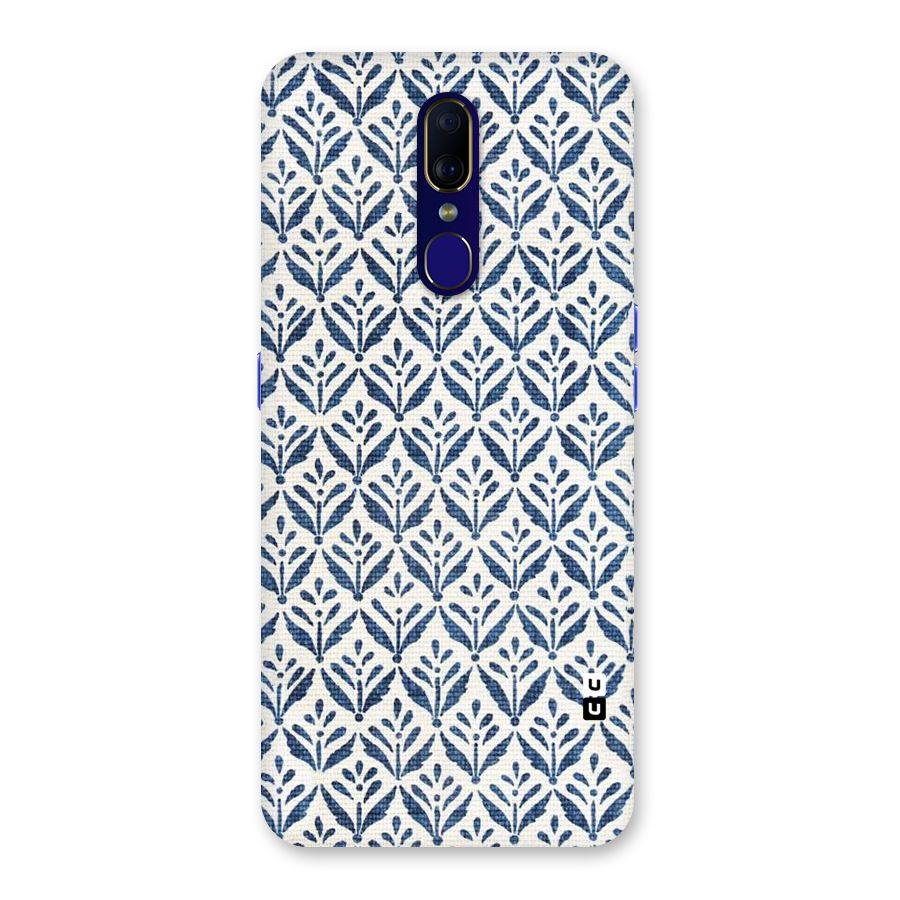 Blue Leaf Back Case for Oppo F11
