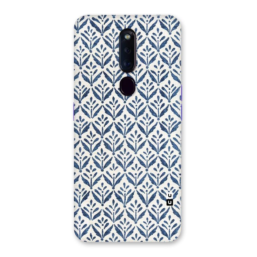 Blue Leaf Back Case for Oppo F11 Pro