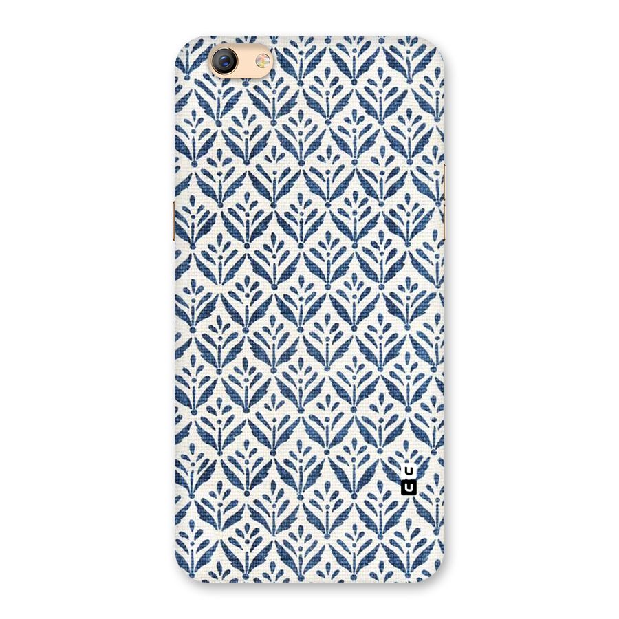 Blue Leaf Back Case for Oppo F3 Plus