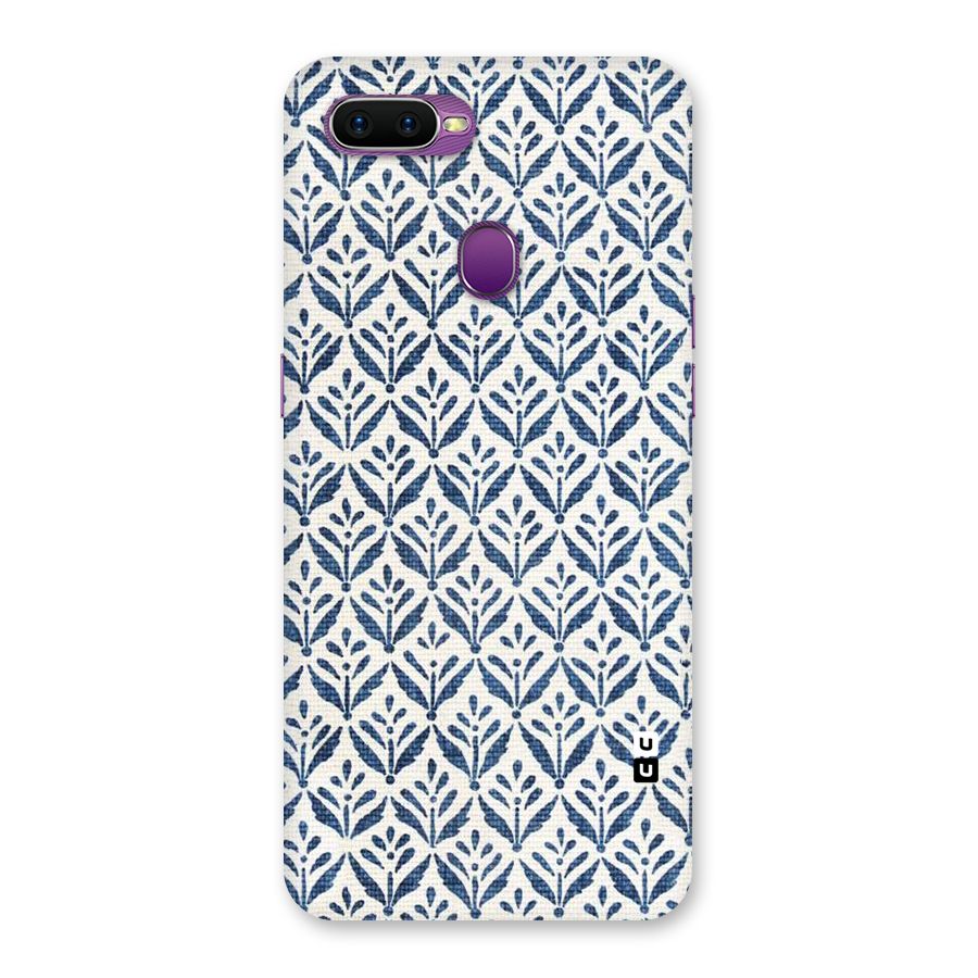 Blue Leaf Back Case for Oppo F9