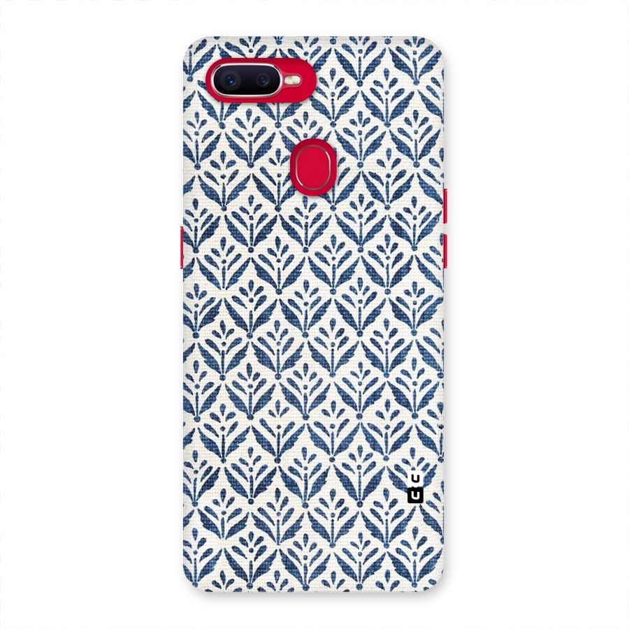 Blue Leaf Back Case for Oppo F9 Pro