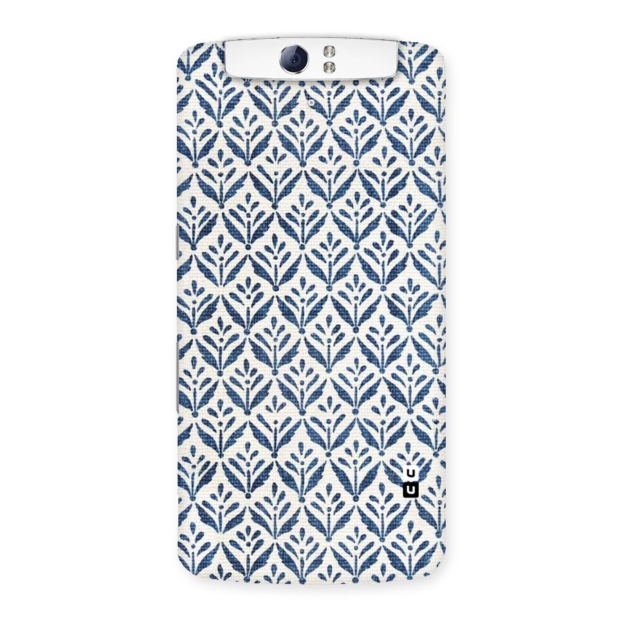 Blue Leaf Back Case for Oppo N1