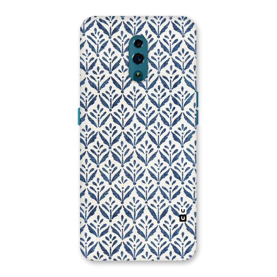 Blue Leaf Back Case for Oppo Reno
