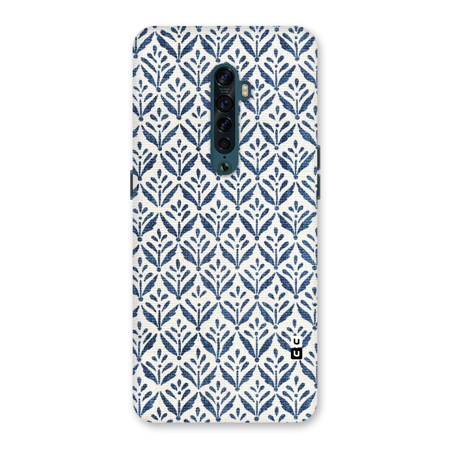 Blue Leaf Back Case for Oppo Reno2