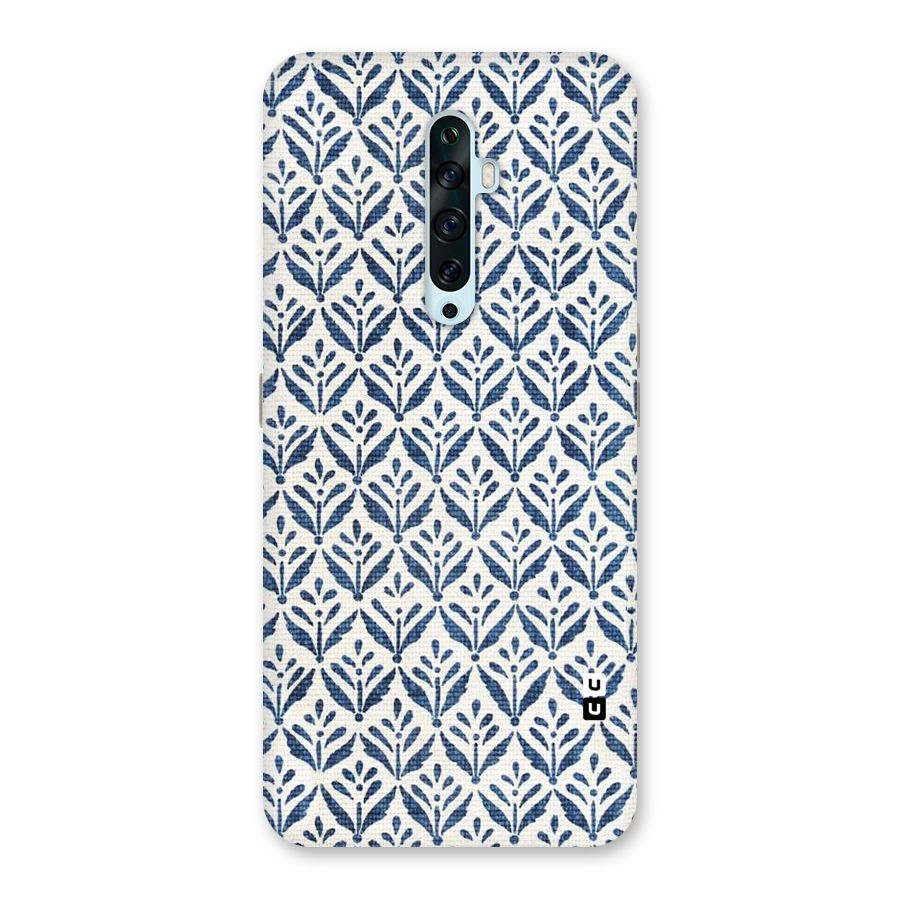 Blue Leaf Back Case for Oppo Reno2 F