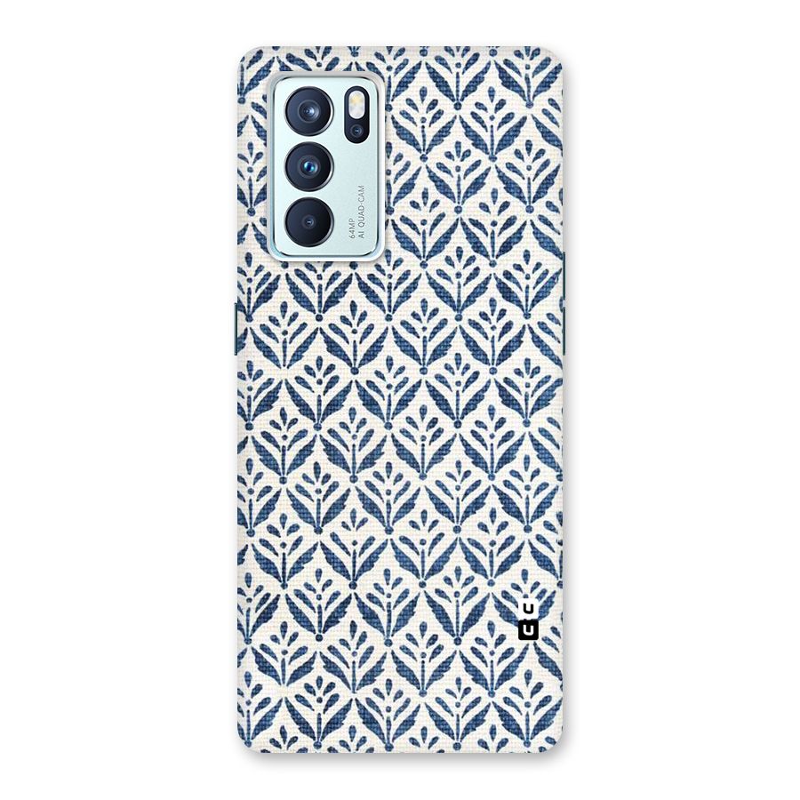 Blue Leaf Back Case for Oppo Reno6 Pro 5G