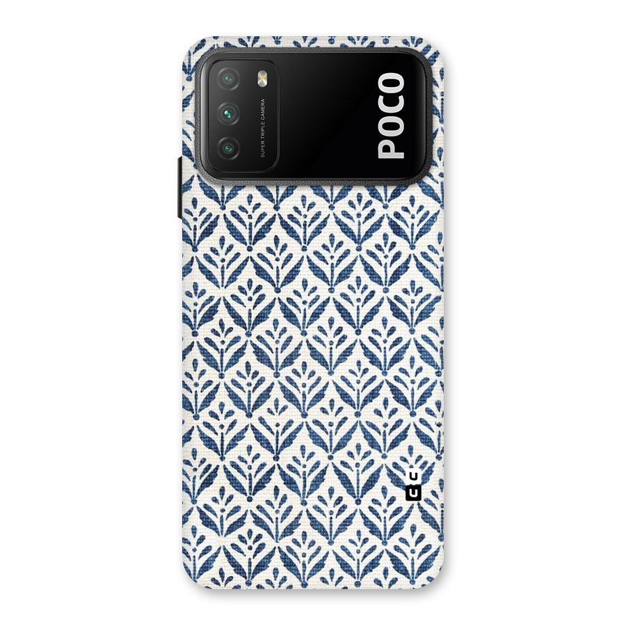 Blue Leaf Back Case for Poco M3