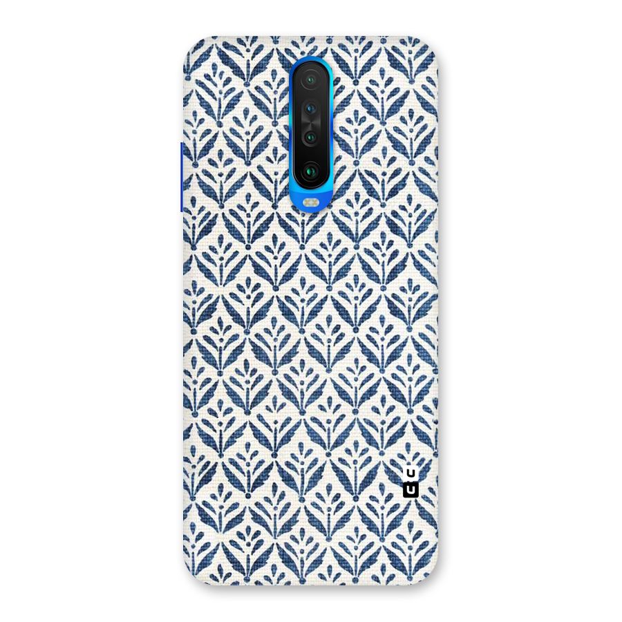 Blue Leaf Back Case for Poco X2