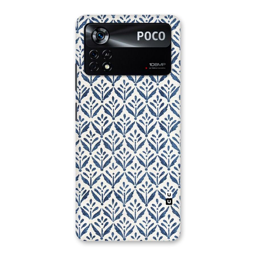 Blue Leaf Back Case for Poco X4 Pro 5G