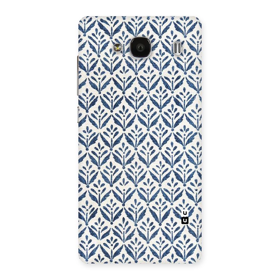 Blue Leaf Back Case for Redmi 2 Prime
