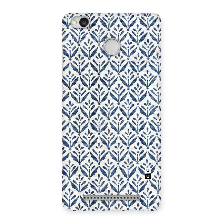 Blue Leaf Back Case for Redmi 3S Prime