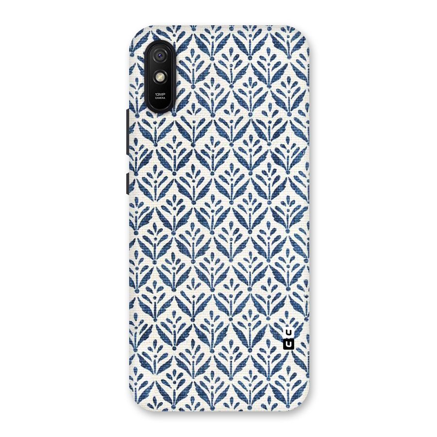 Blue Leaf Back Case for Redmi 9A