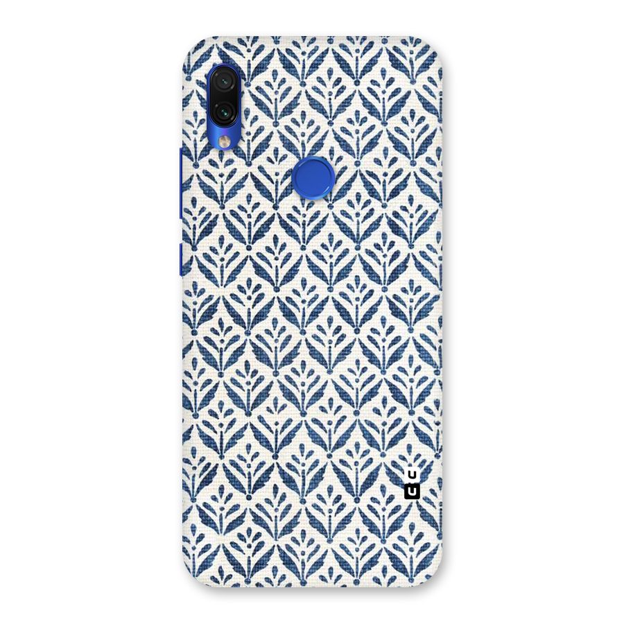 Blue Leaf Back Case for Redmi Note 7S