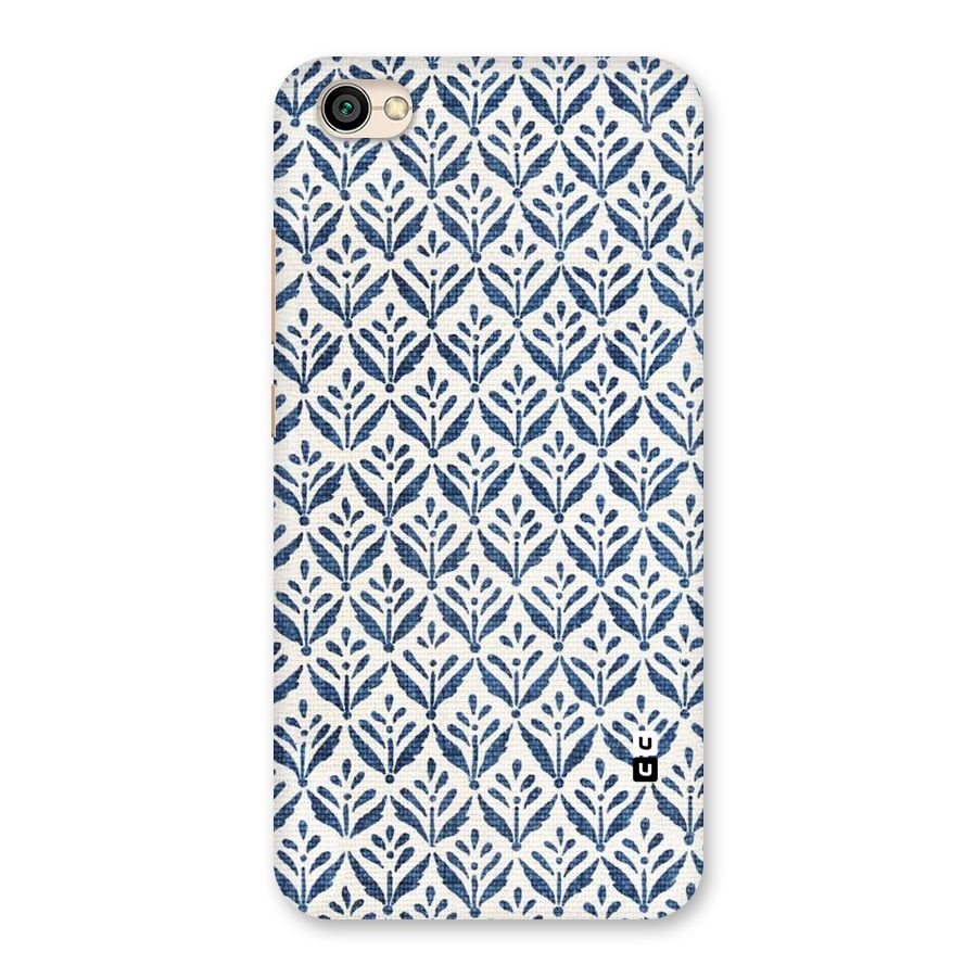 Blue Leaf Back Case for Redmi Y1 Lite