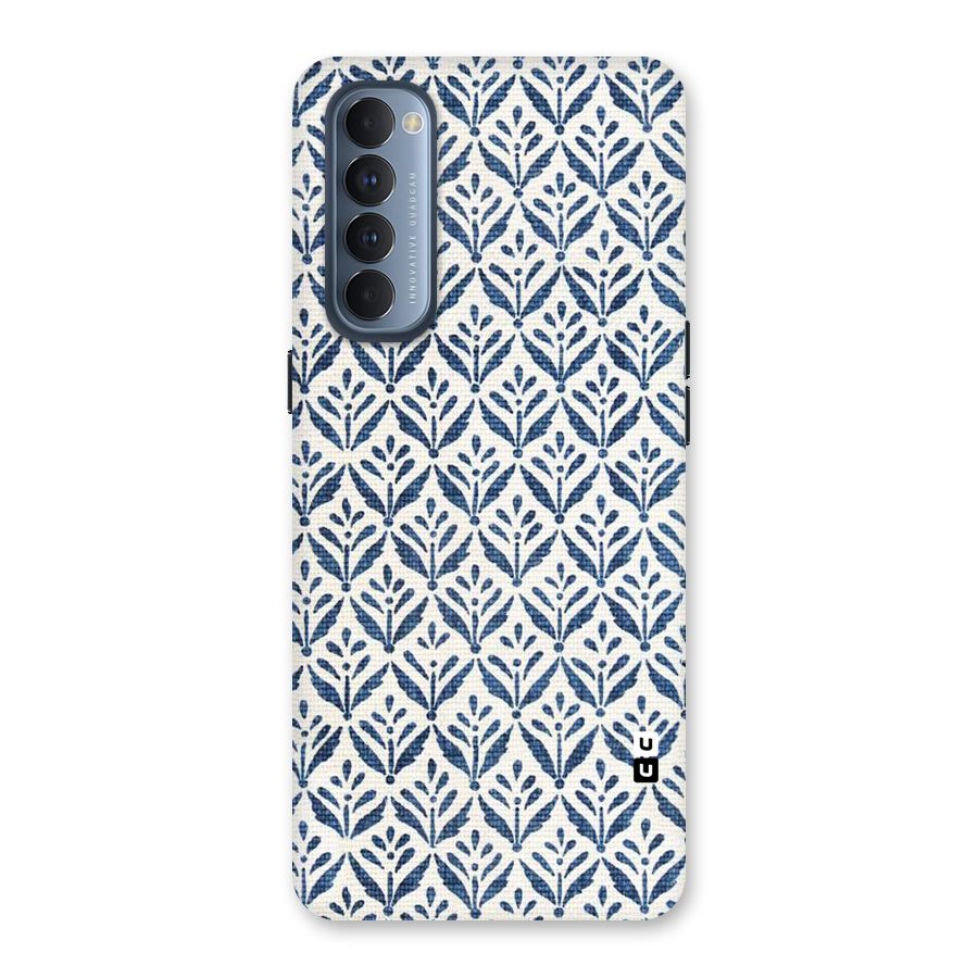 Blue Leaf Back Case for Reno4 Pro