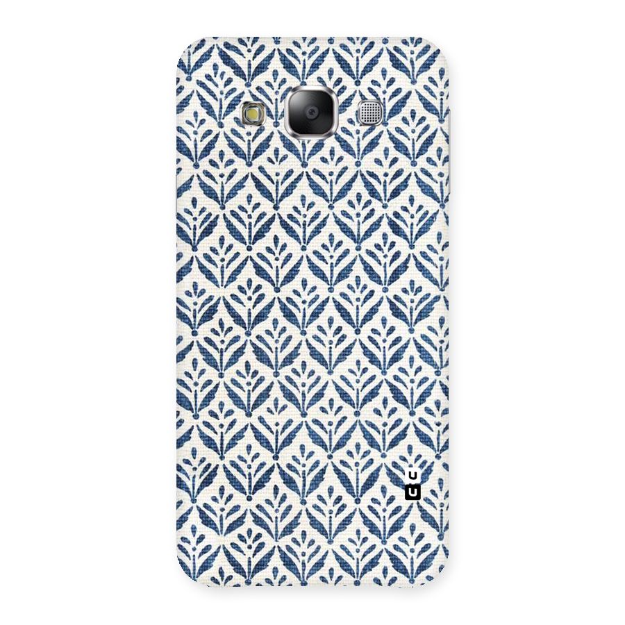 Blue Leaf Back Case for Samsung Galaxy E5