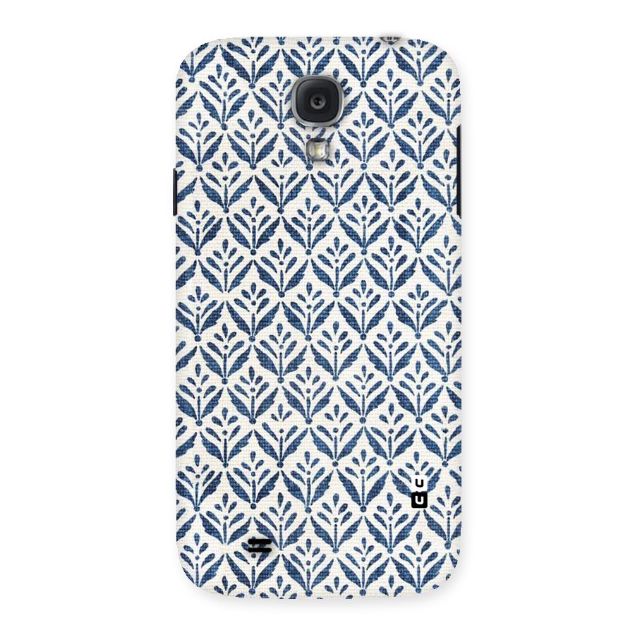 Blue Leaf Back Case for Samsung Galaxy S4