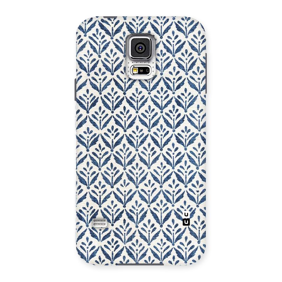 Blue Leaf Back Case for Samsung Galaxy S5