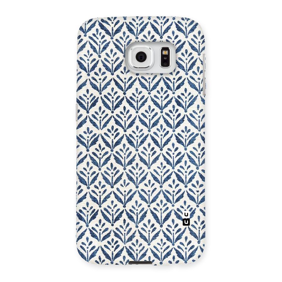 Blue Leaf Back Case for Samsung Galaxy S6