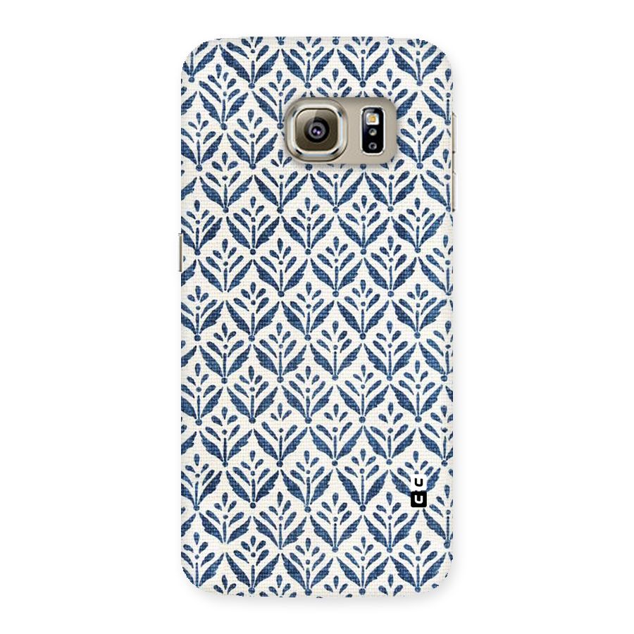 Blue Leaf Back Case for Samsung Galaxy S6 Edge