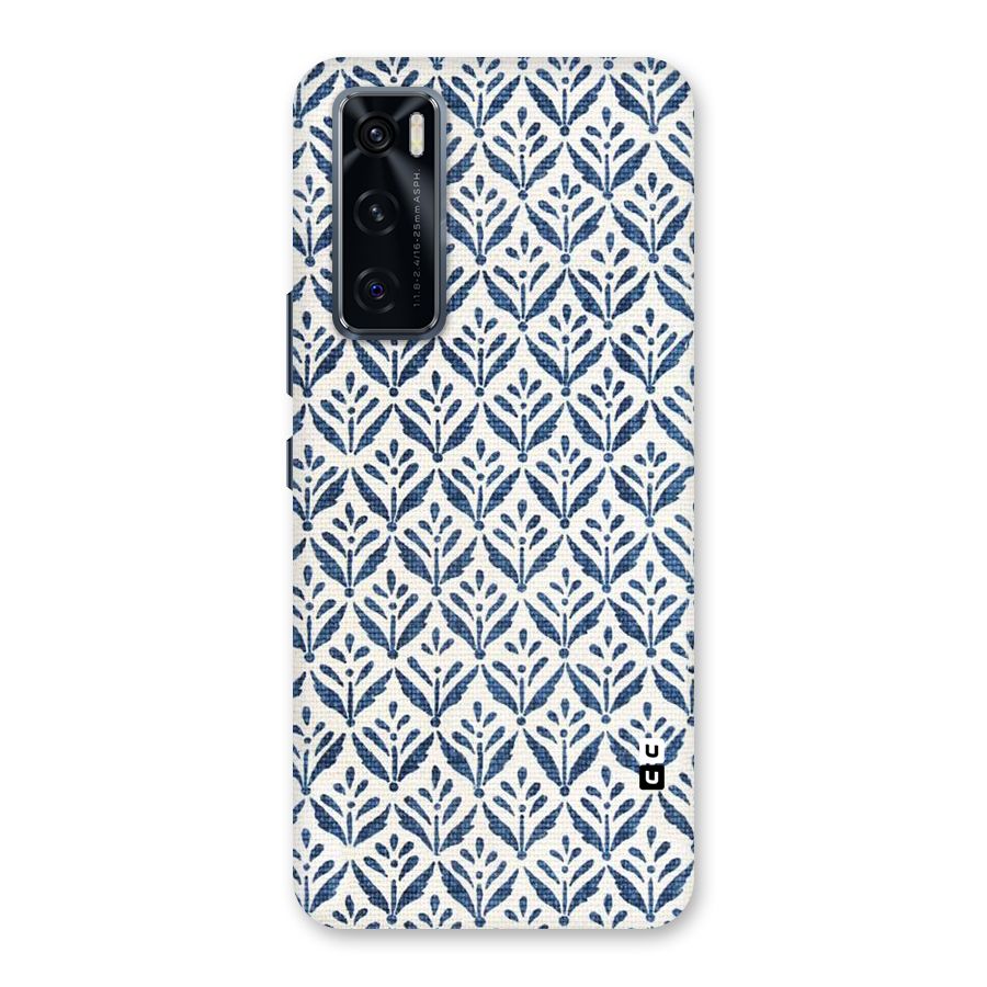 Blue Leaf Back Case for Vivo V20 SE