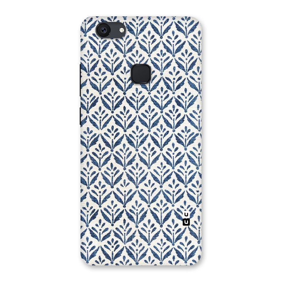 Blue Leaf Back Case for Vivo V7 Plus