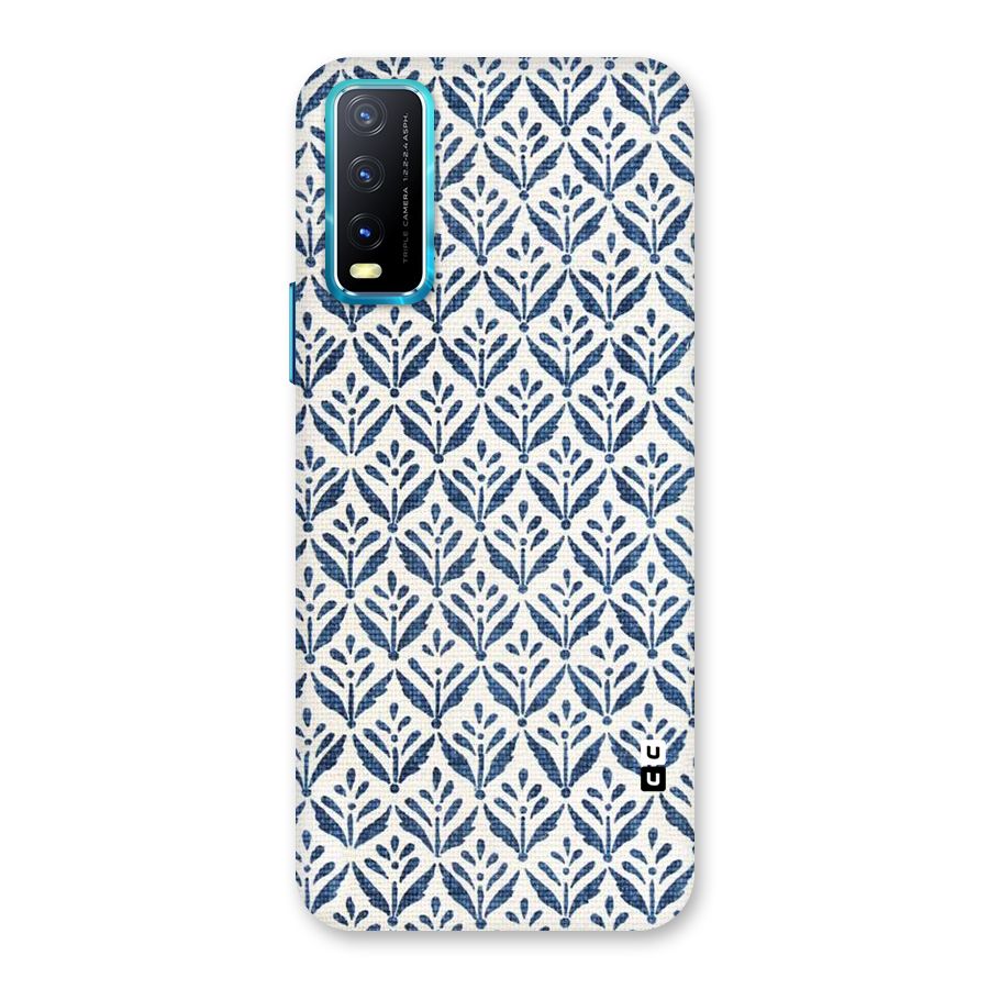 Blue Leaf Back Case for Vivo Y20