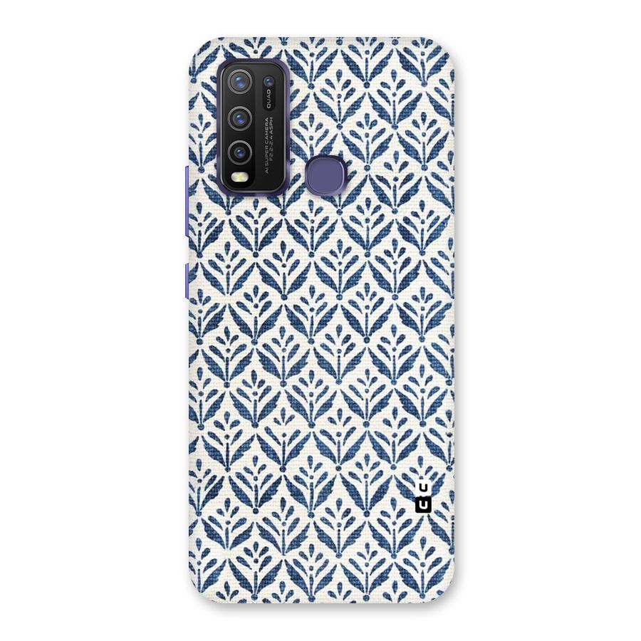 Blue Leaf Back Case for Vivo Y30