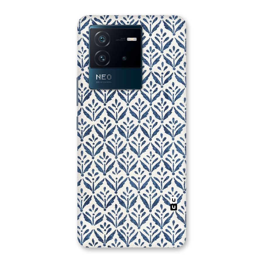 Blue Leaf Back Case for Vivo iQOO Neo 6 5G