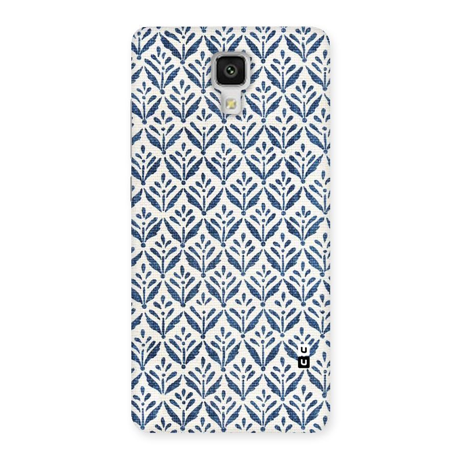 Blue Leaf Back Case for Xiaomi Mi 4