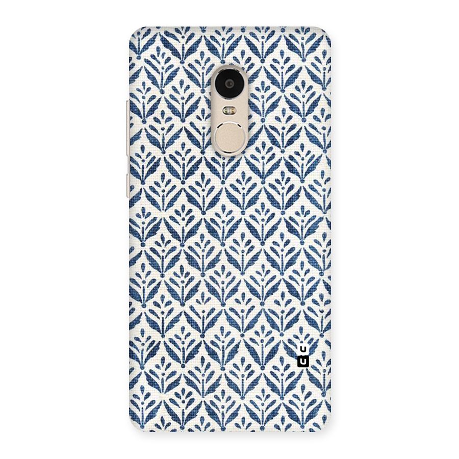 Blue Leaf Back Case for Xiaomi Redmi Note 4