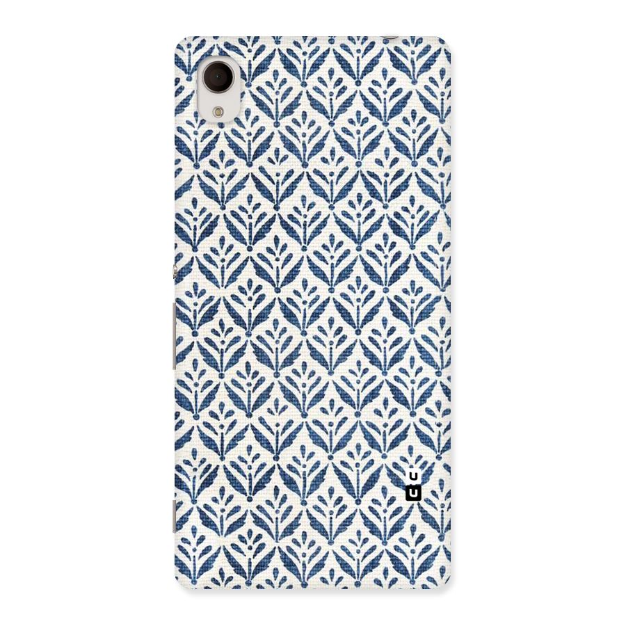 Blue Leaf Back Case for Xperia M4 Aqua