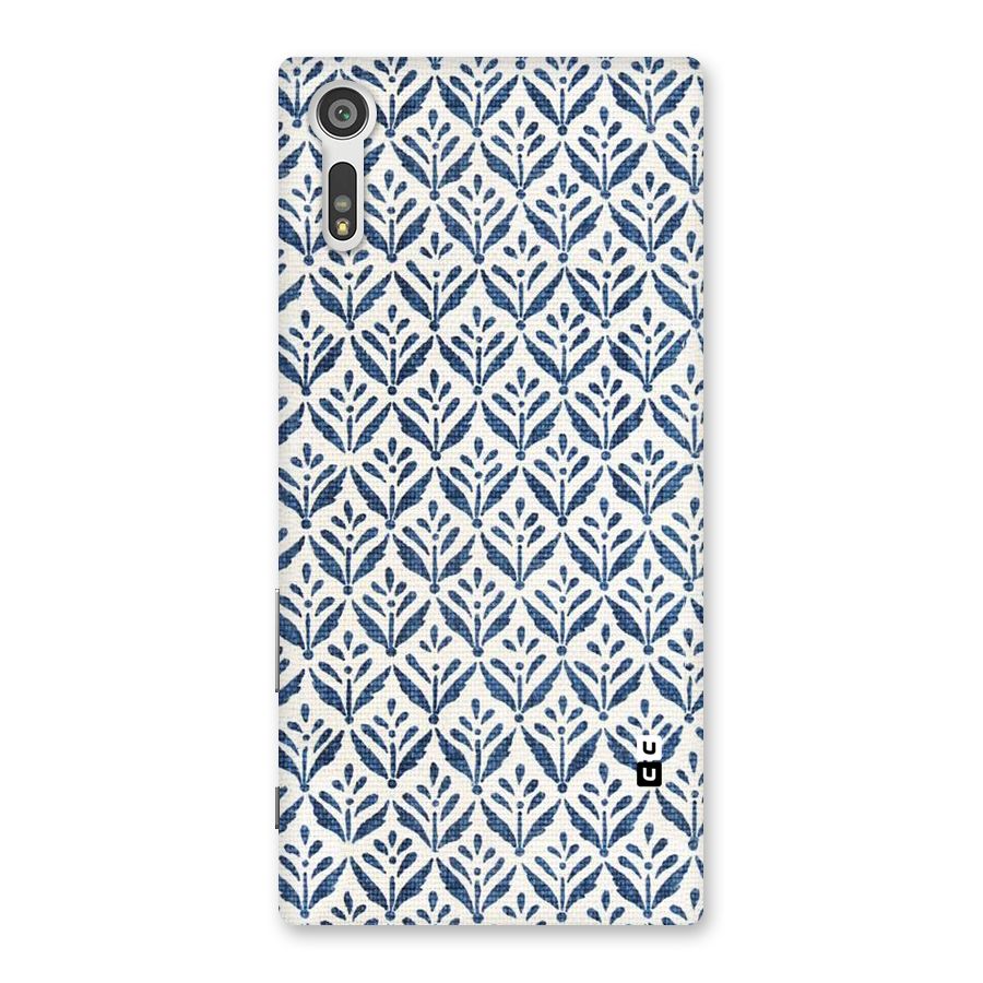 Blue Leaf Back Case for Xperia XZ