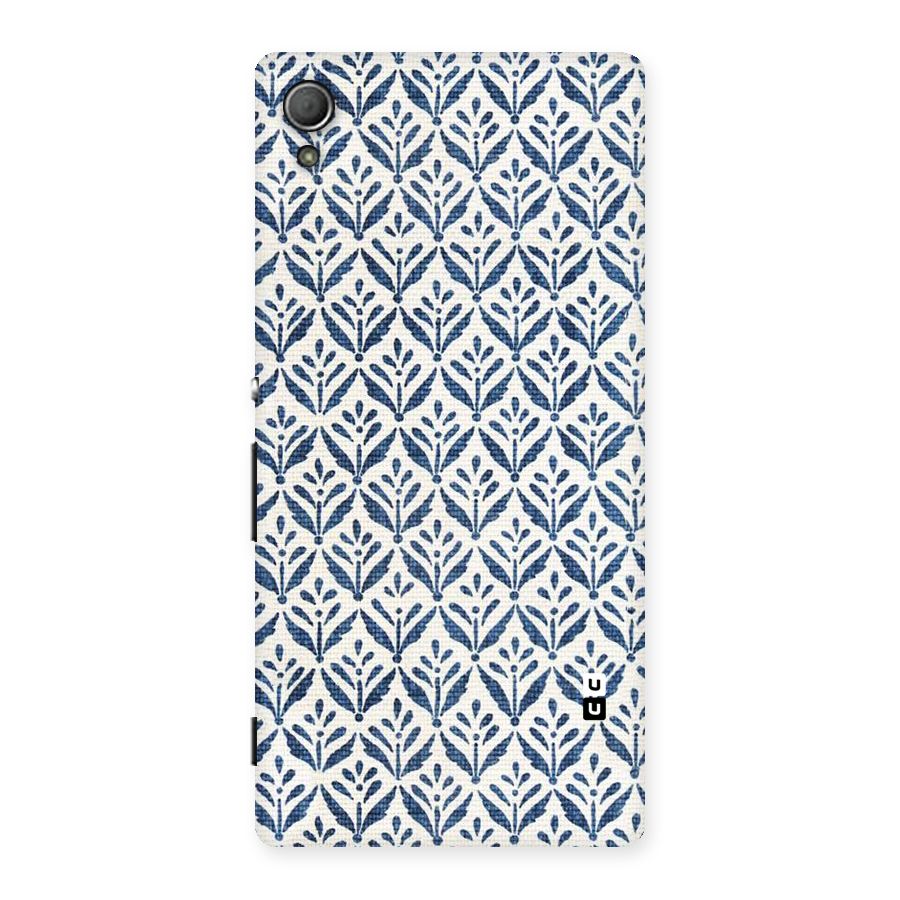 Blue Leaf Back Case for Xperia Z4