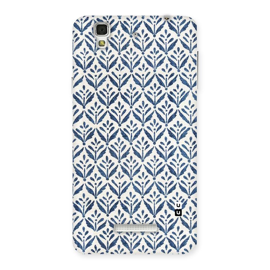 Blue Leaf Back Case for Yu Yureka