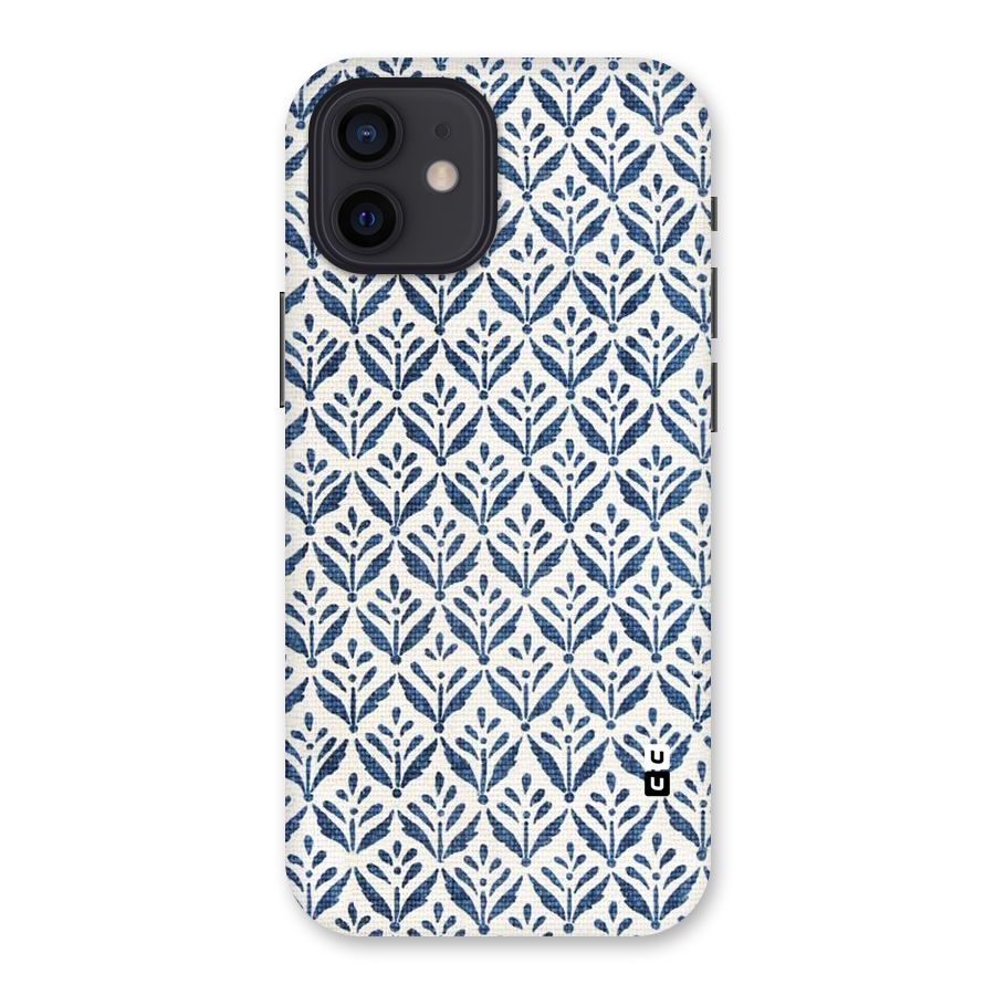 Blue Leaf Back Case for iPhone 12