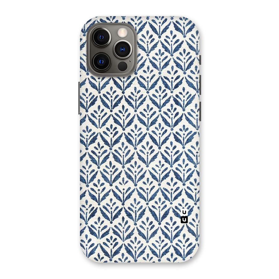 Blue Leaf Back Case for iPhone 12 Pro