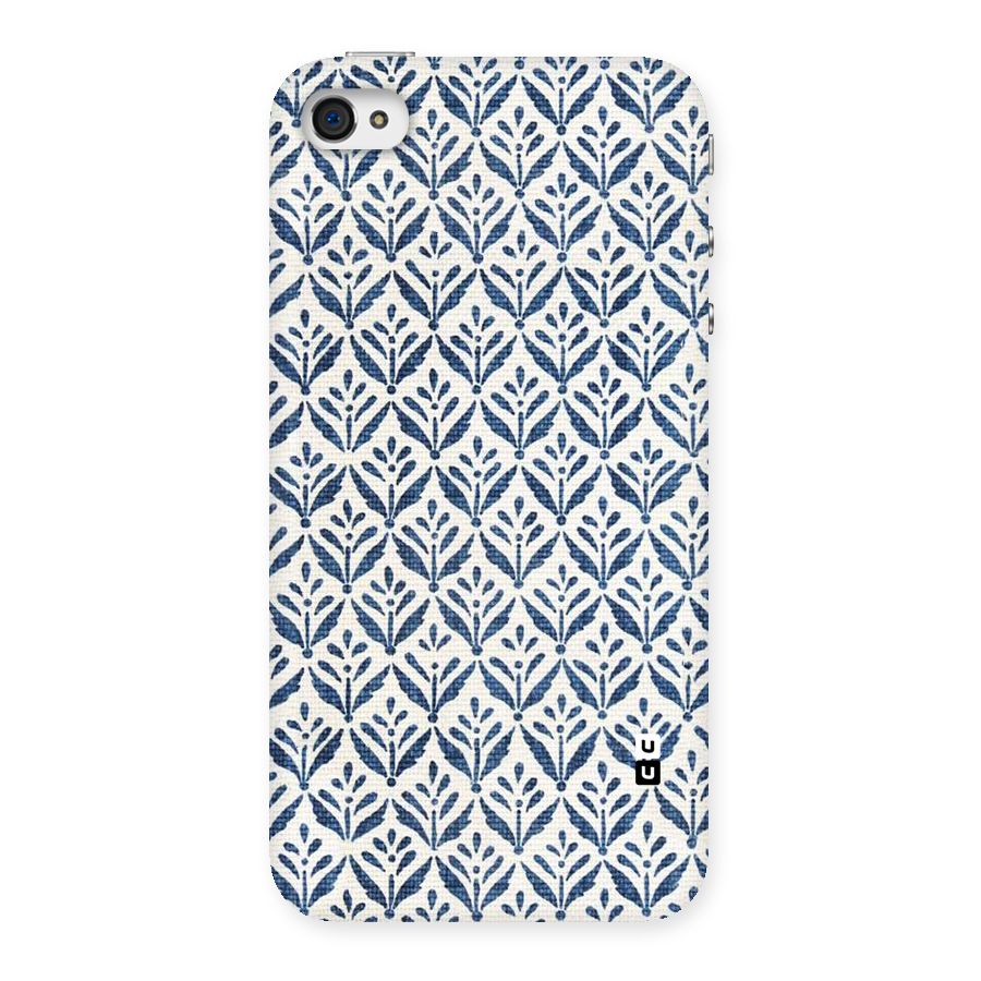 Blue Leaf Back Case for iPhone 4 4s