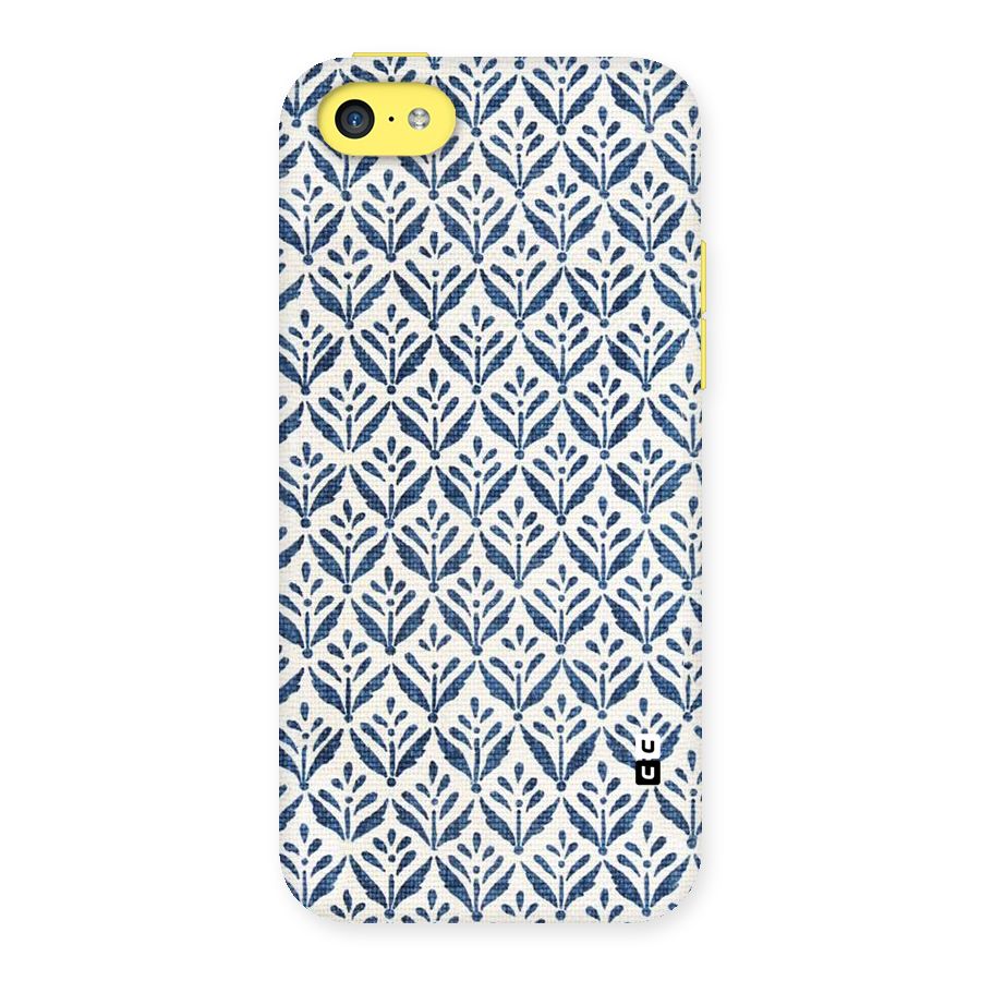 Blue Leaf Back Case for iPhone 5C