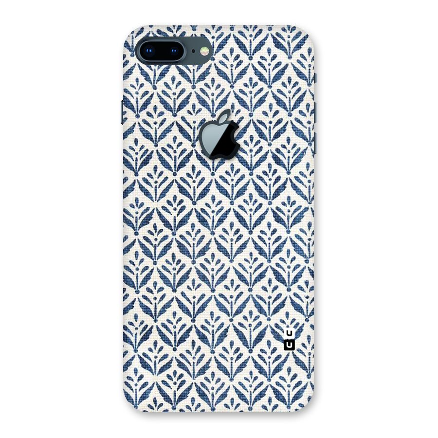 Blue Leaf Back Case for iPhone 7 Plus Apple Cut