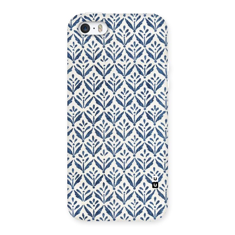 Blue Leaf Back Case for iPhone SE