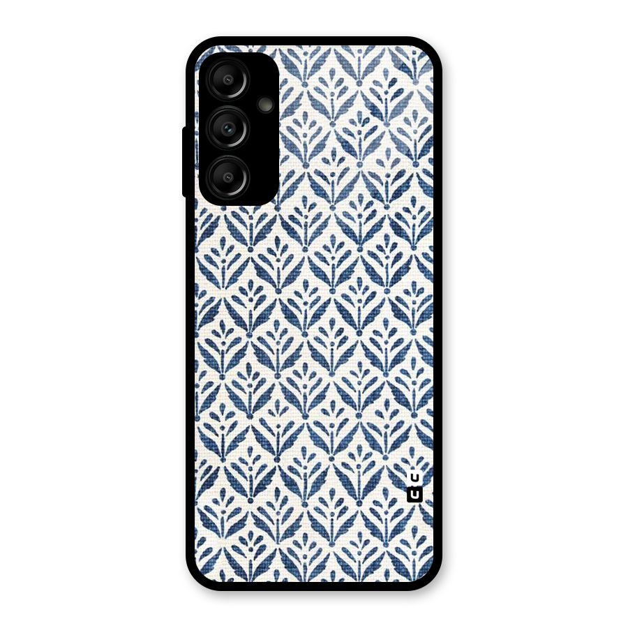 Blue Leaf Glass Back Case for Galaxy A14 5G