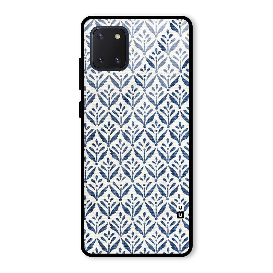 Blue Leaf Glass Back Case for Galaxy Note 10 Lite