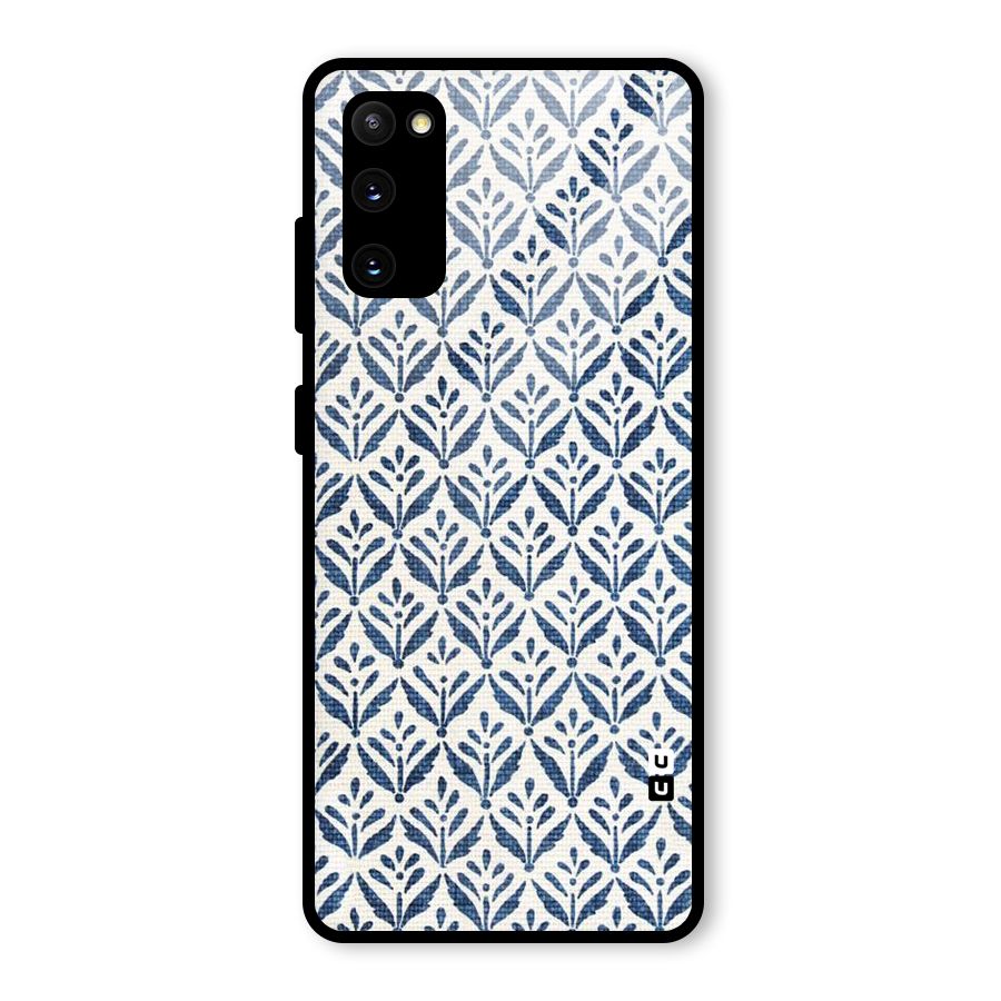 Blue Leaf Glass Back Case for Galaxy S20 FE