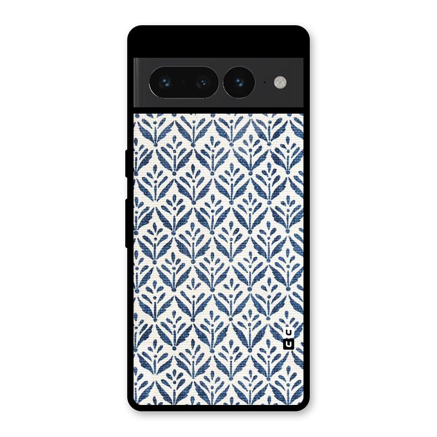 Blue Leaf Glass Back Case for Google Pixel 7 Pro