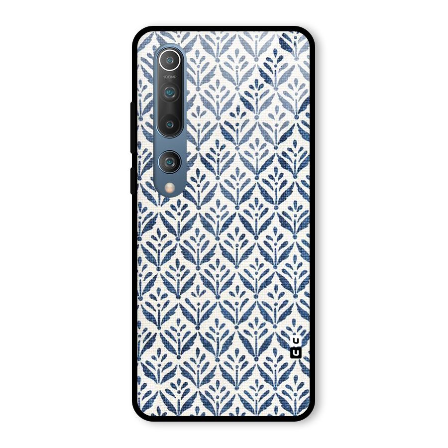 Blue Leaf Glass Back Case for Mi 10