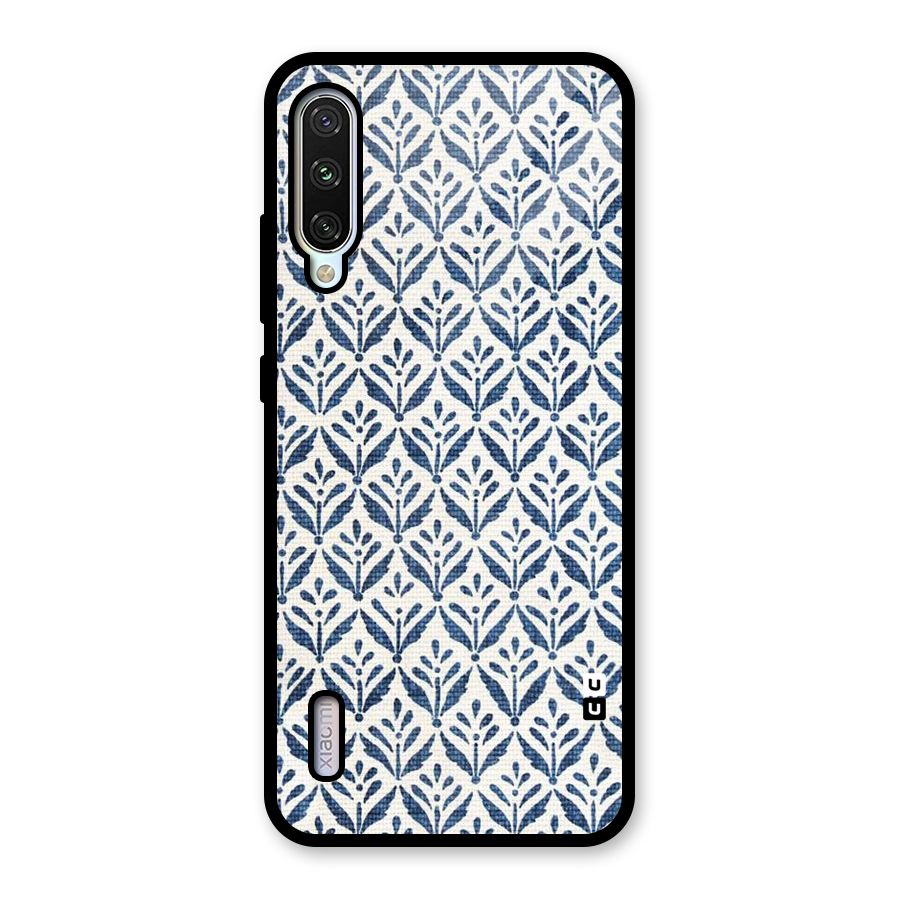 Blue Leaf Glass Back Case for Mi A3
