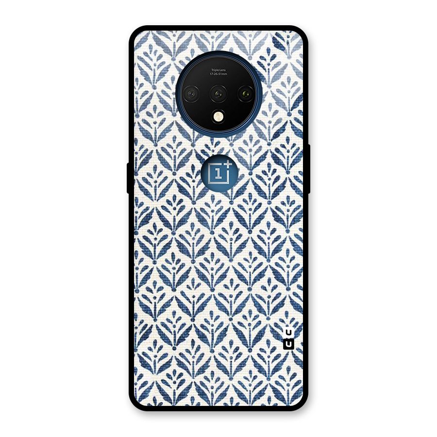 Blue Leaf Glass Back Case for OnePlus 7T